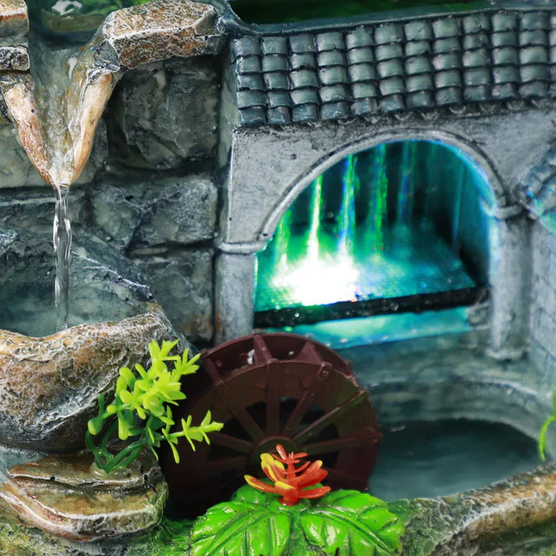 Indoor Living Room Rockery Landscape Waterfall Fountain