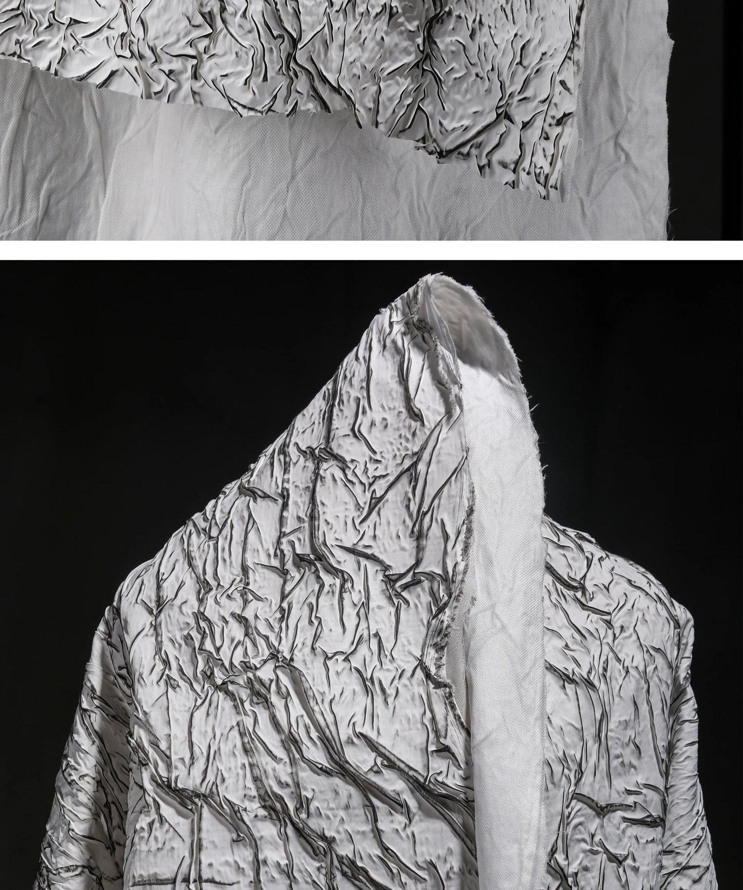 Eco Jacquard Pleat Fabric for Fashion Creations