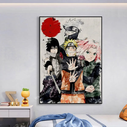 Naruto Kakashi Vibrant Anime Wall Art Poster