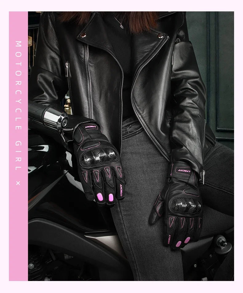 ThermoShield Carbon Fiber Motorbike Gloves