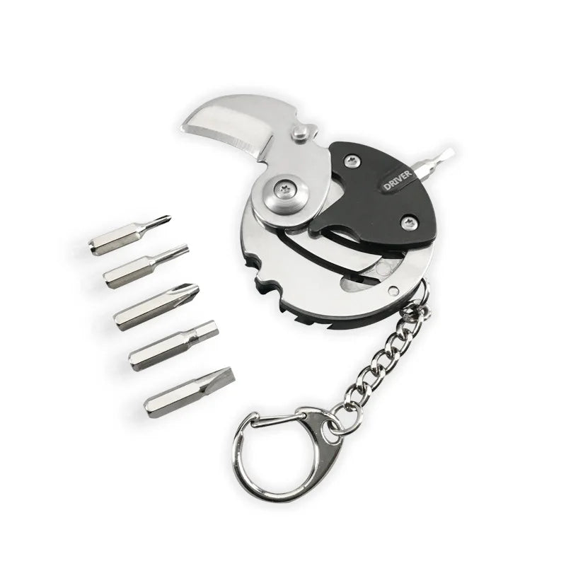 Pocket Multi-Tool Keychain for Outdoors & EDC