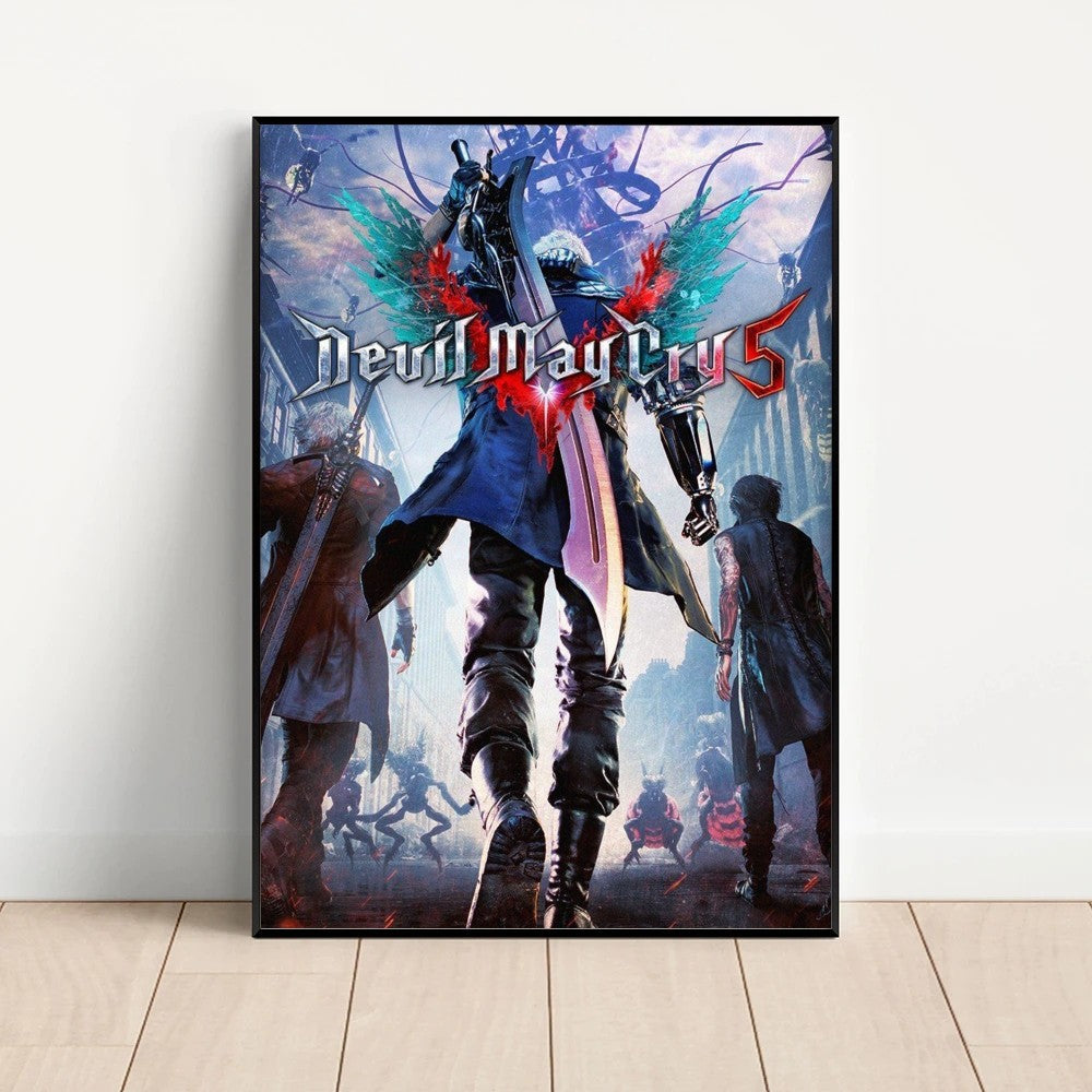 Retro D-Devil Poster Art for Home & Cafés