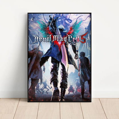 Retro D-Devil Poster Art for Home & Cafés