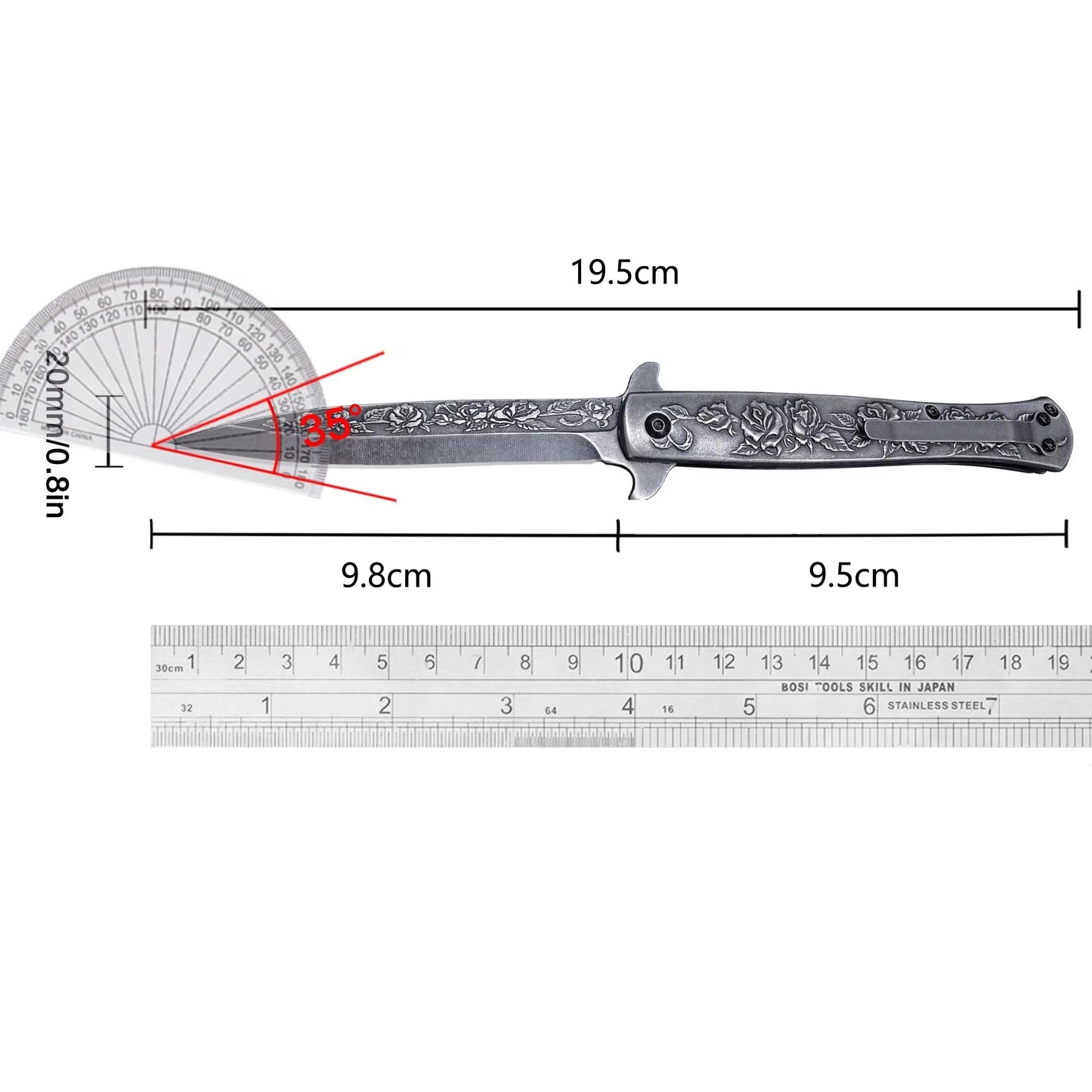 RoseCraft EDC Folding Knife - Versatile Companion
