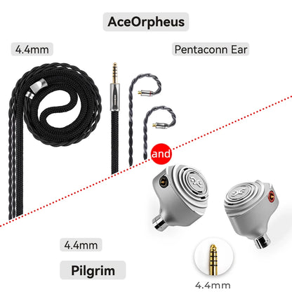 Elysian Acoustic Labs Pilgrim 1 LSR DD+3 Sonion BA Hybrid Driver In-ear Earphone Bass DJ Music Wired IEM with PentaconnEar Cable