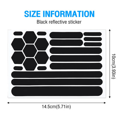 Stealthy Safety Stickers for Helmets & Gear