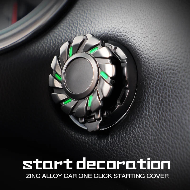 Metal Ignition Button Cover - One Click Start