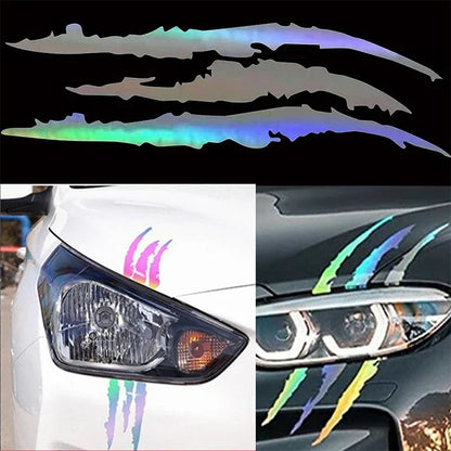 Monster Claw Reflective Decal for Moto & Car