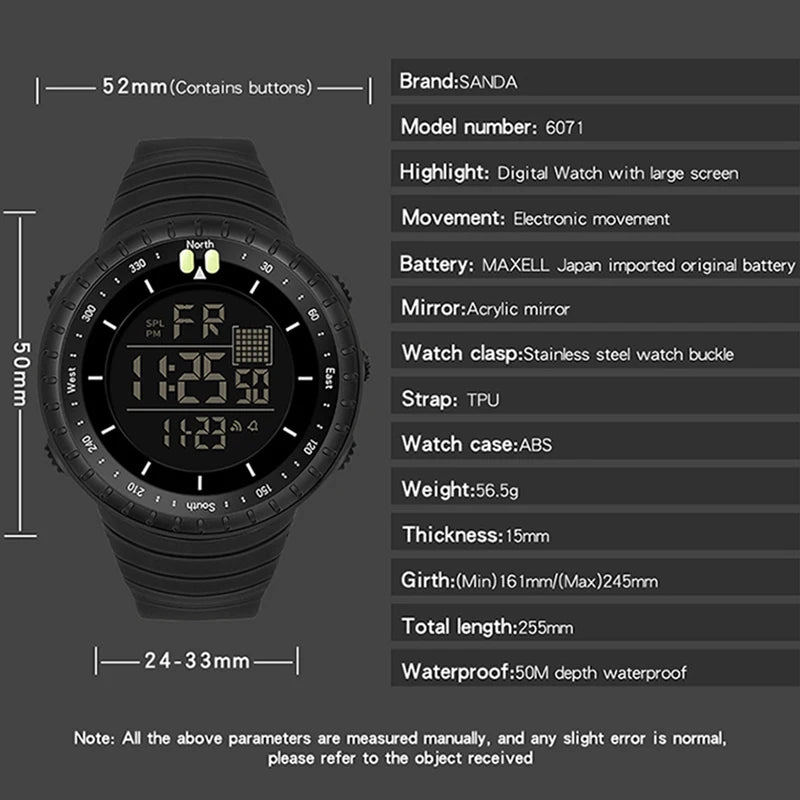 Digital Watch Electronic LED