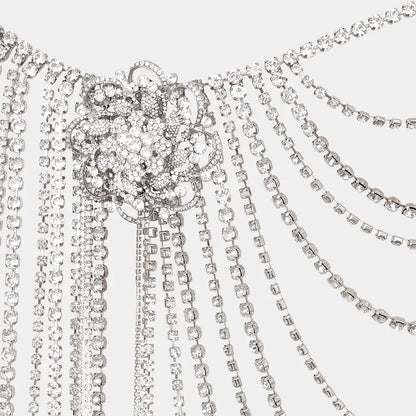 Bloom & Bling Tassel Skirt Body Chain Ensemble