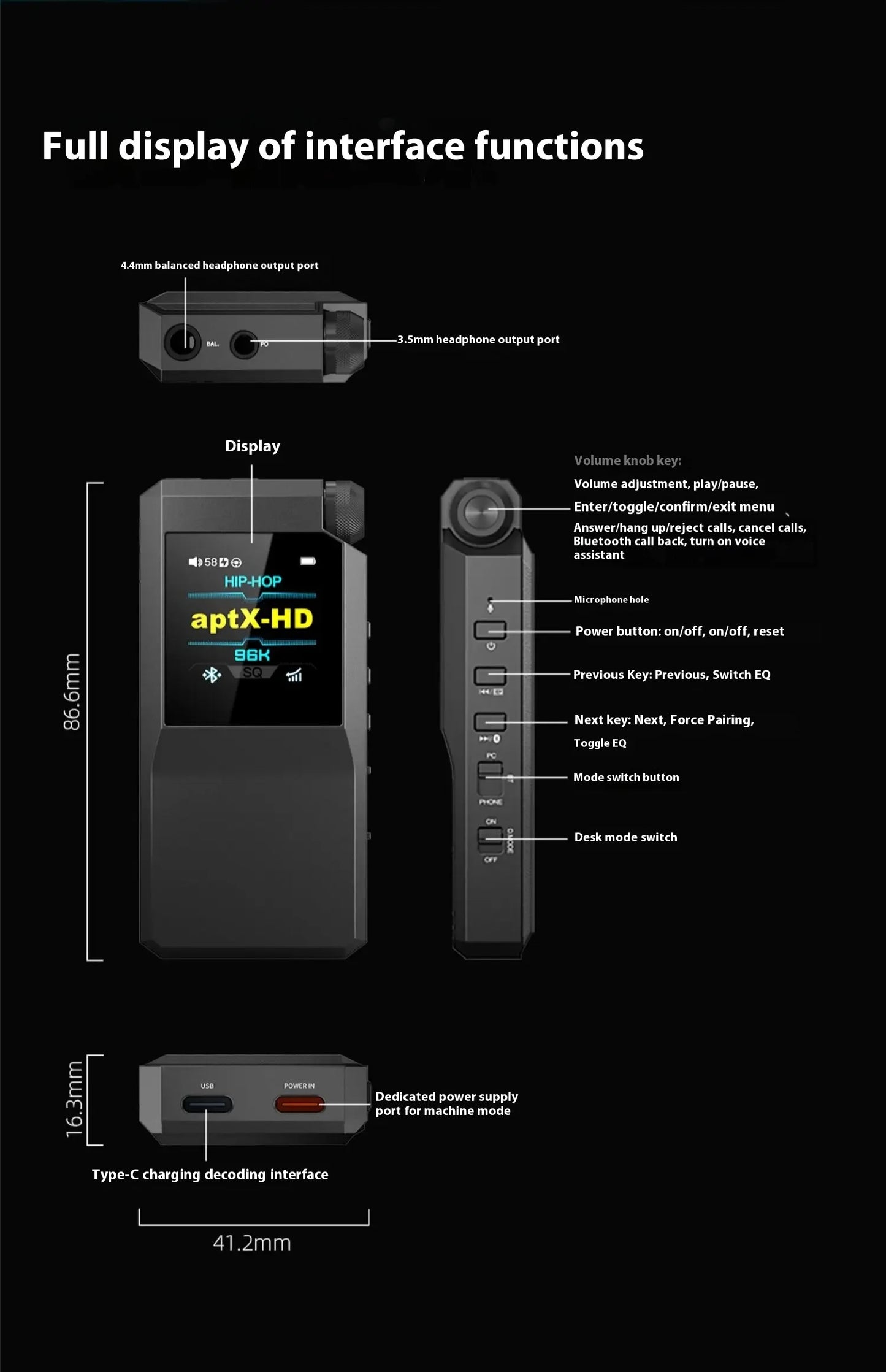 FiiO Audio Pro: HiFi Bluetooth Earphone Amplifier