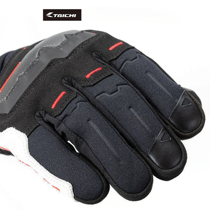 RSTAICHI Men's Retro Touchscreen Motorcycle Gloves