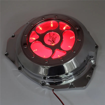 Suzuki GSX1300R Blue LED Clutch Cover - See-Through