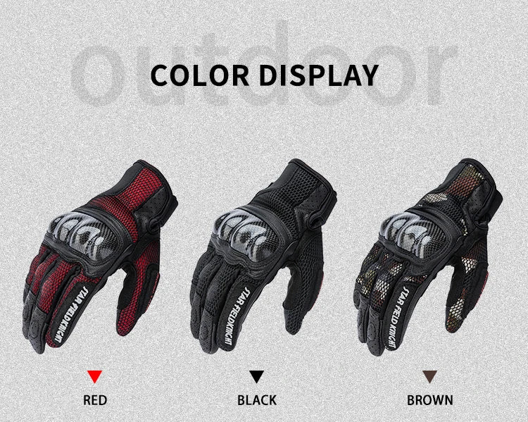 Star Field Knight Carbon Fiber Summer Bike Gloves
