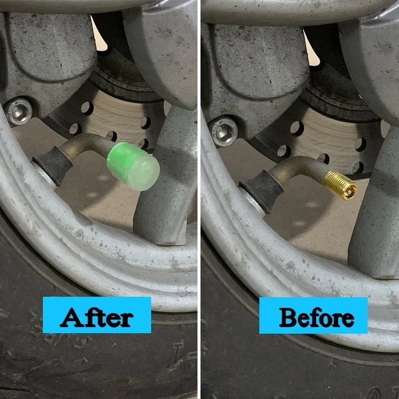 GlowBoost Night Valve Caps for Motorcycles