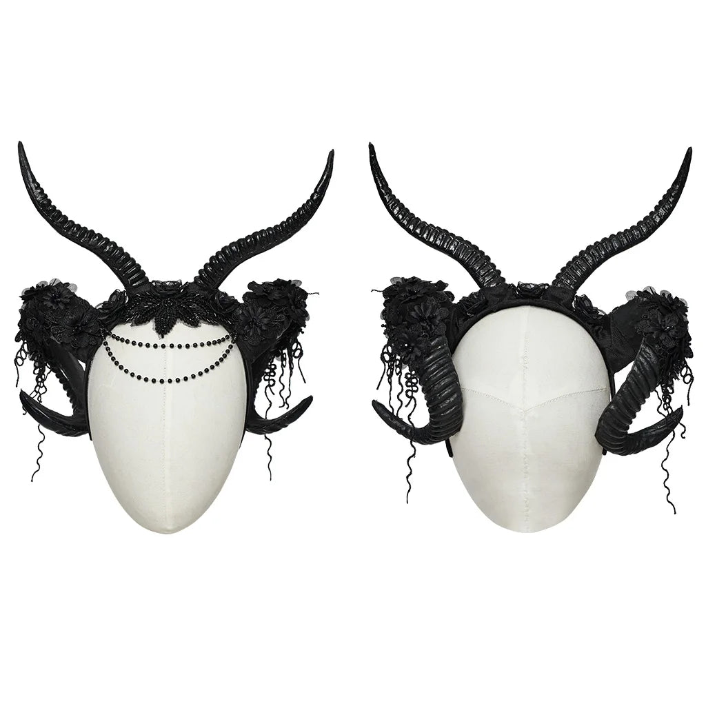 Gothic Enchanted Demon Horn Headpiece