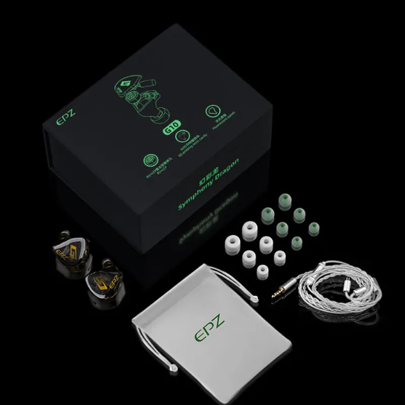 Earphones Wired HIFI 10MM LCP  Dynamic Driver