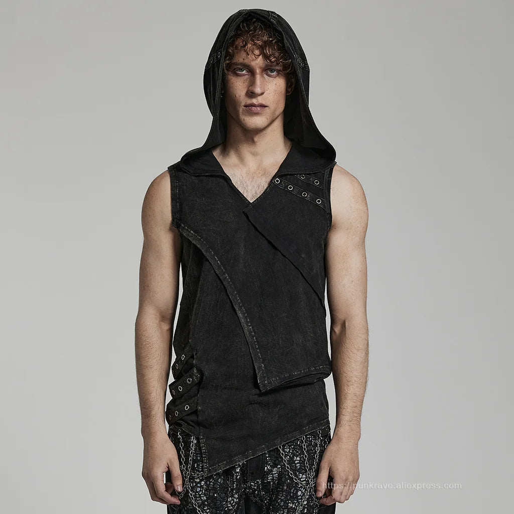 Rogue Knit Hooded Vest for Men