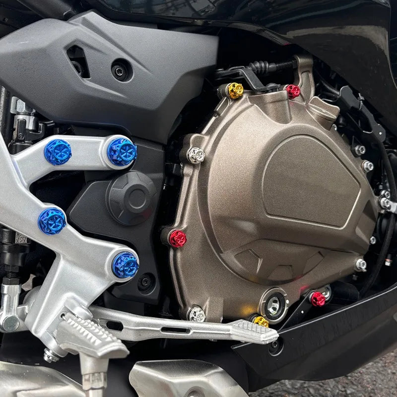 Colorful Motorcycle Nut Caps - Universal Protection Set