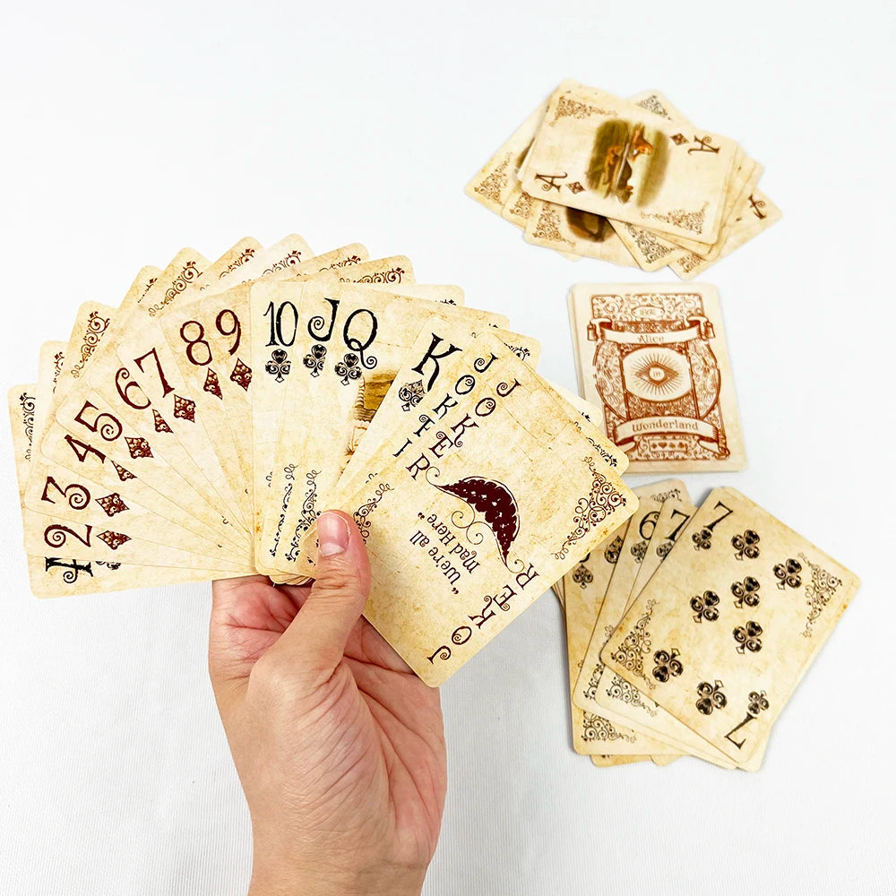 Alice in Wonderland Poker Cards Vintage