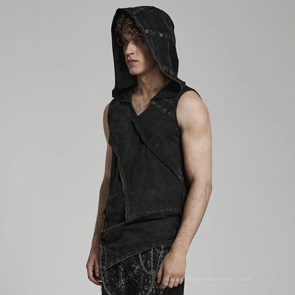 Rogue Knit Hooded Vest for Men