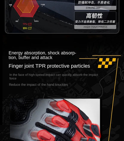 DUHAN W2 All-Weather Motorcycle Gloves Unisex