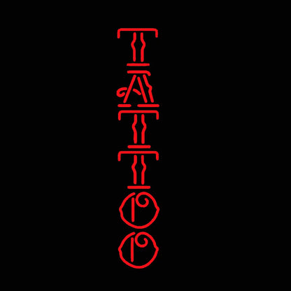 Custom Neon Tattoo Sign - Handmade Glass Light
