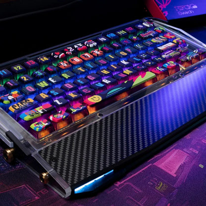 Original PIIFOX Neon Party Theme Transparent Keycap