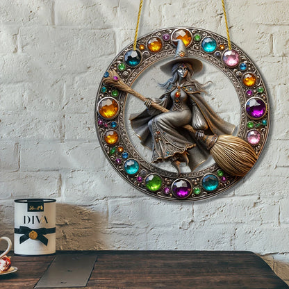 Mystic Witch Acrylic Sun Catcher Wall Art