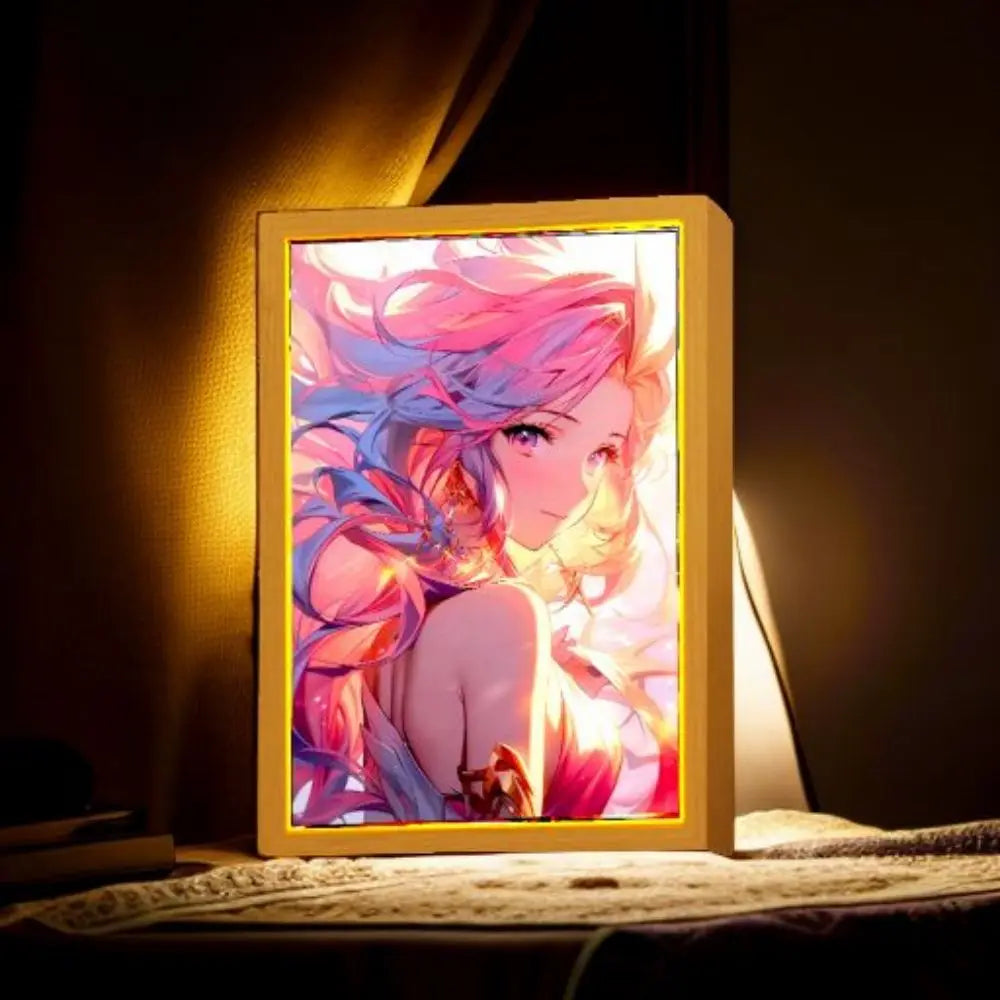 Anime LED Art Frame – Night Light Decor