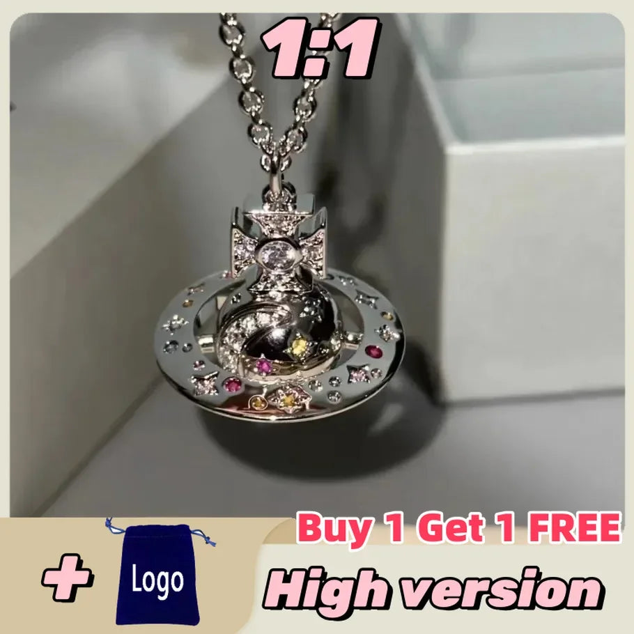 Celestial Gems: Limited Moon God Neon Necklace