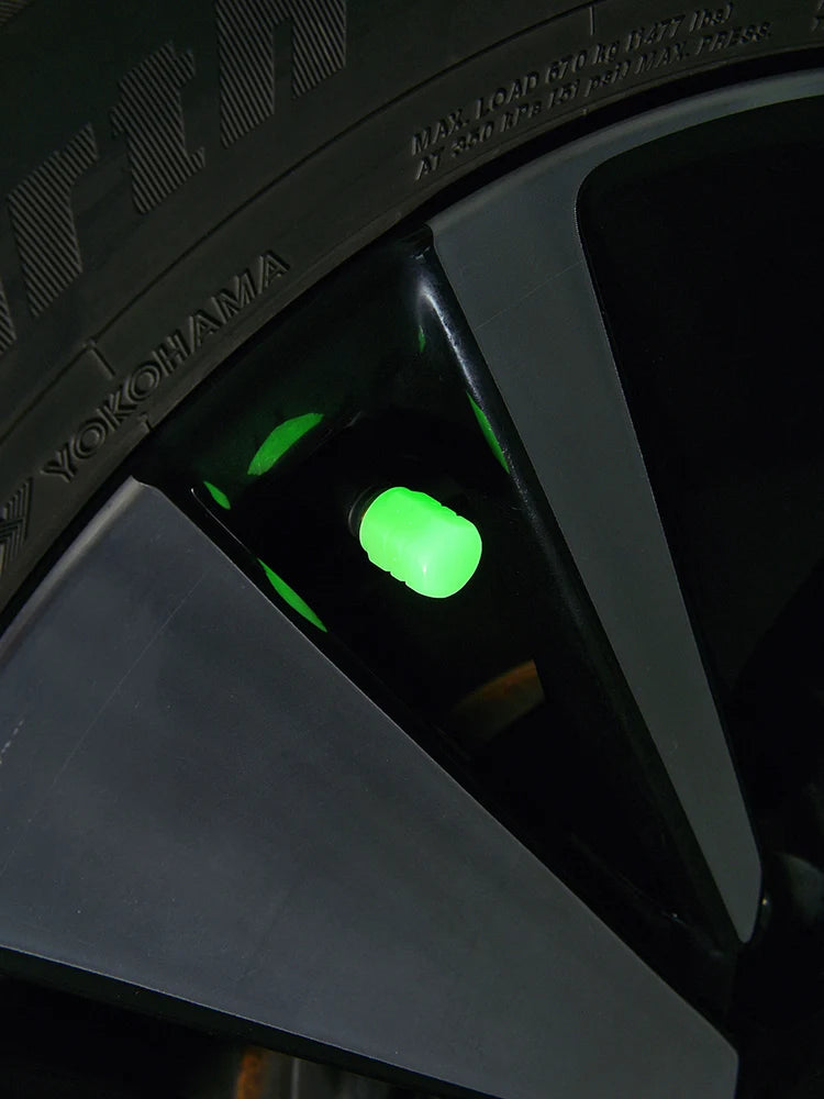 GlowBoost Night Valve Caps for Motorcycles