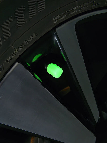 GlowBoost Night Valve Caps for Motorcycles