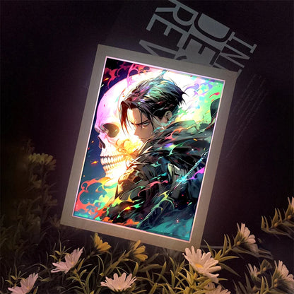 Anime Titan Glow Frame: LED Moonlight Decor