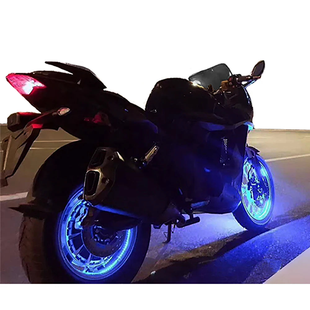 MotoGlow Hub Light - Colorful LED Wheel Lamp