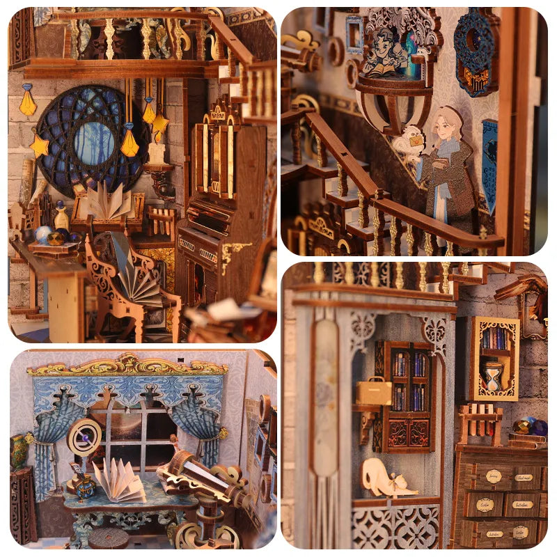 DIY Book Nook Miniature Nebula Common Room