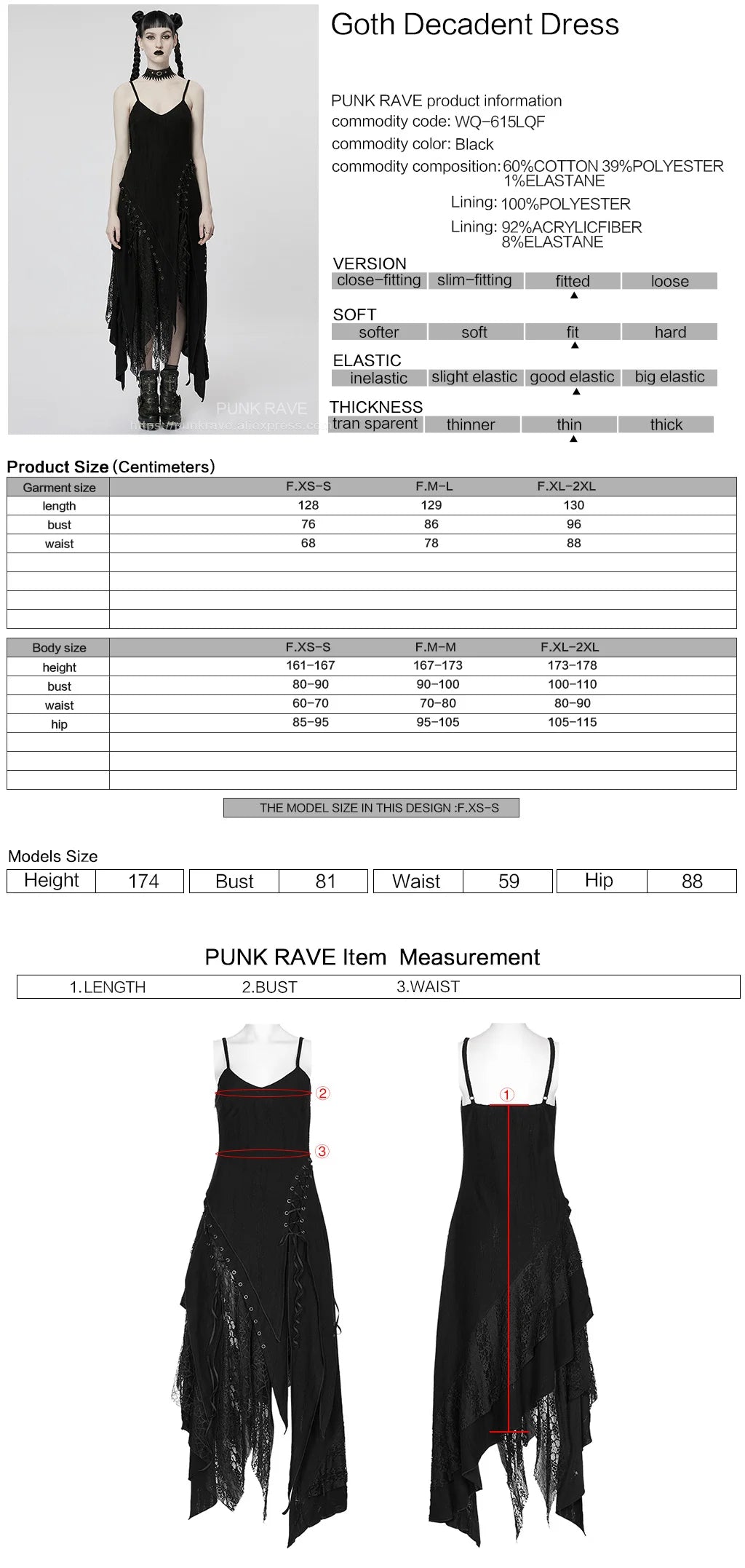 Gothic Elegance: Irregular Mesh Slip Dress