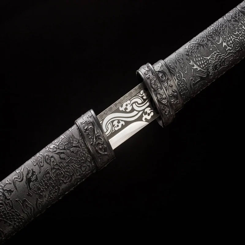 Ink Dragon Short Blade: Elegance in Motion