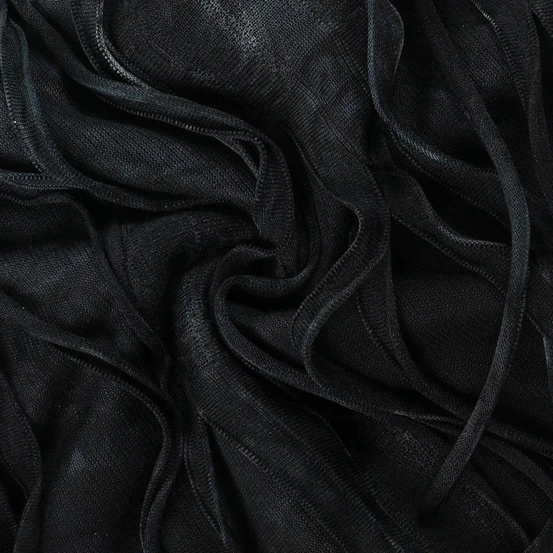 Hole Strapless Grunge Dress