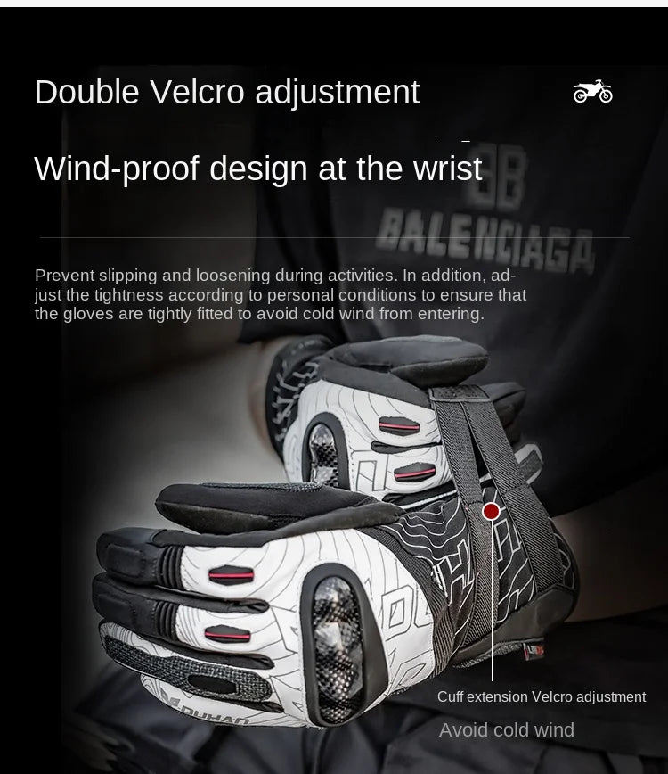 DUHAN W2 All-Weather Motorcycle Gloves Unisex