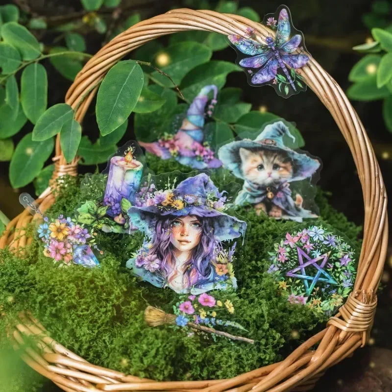 Stickers Forest Witch landscape Design