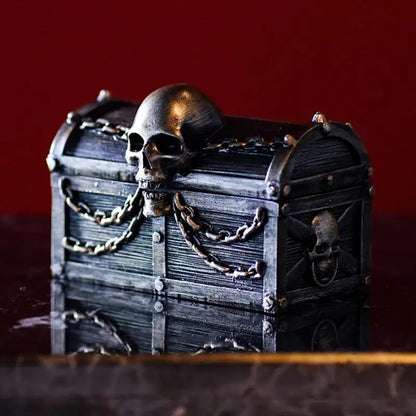 Jewelry Box With Skull & Chains Trinket Collection