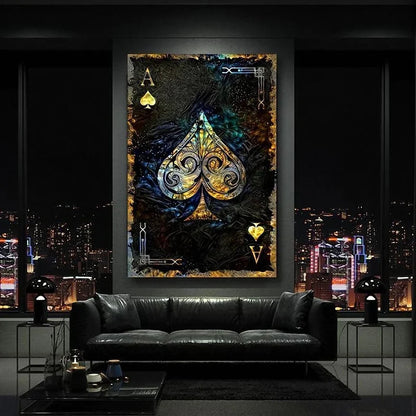 Royal Card Canvas Art: Poker Wall Decor