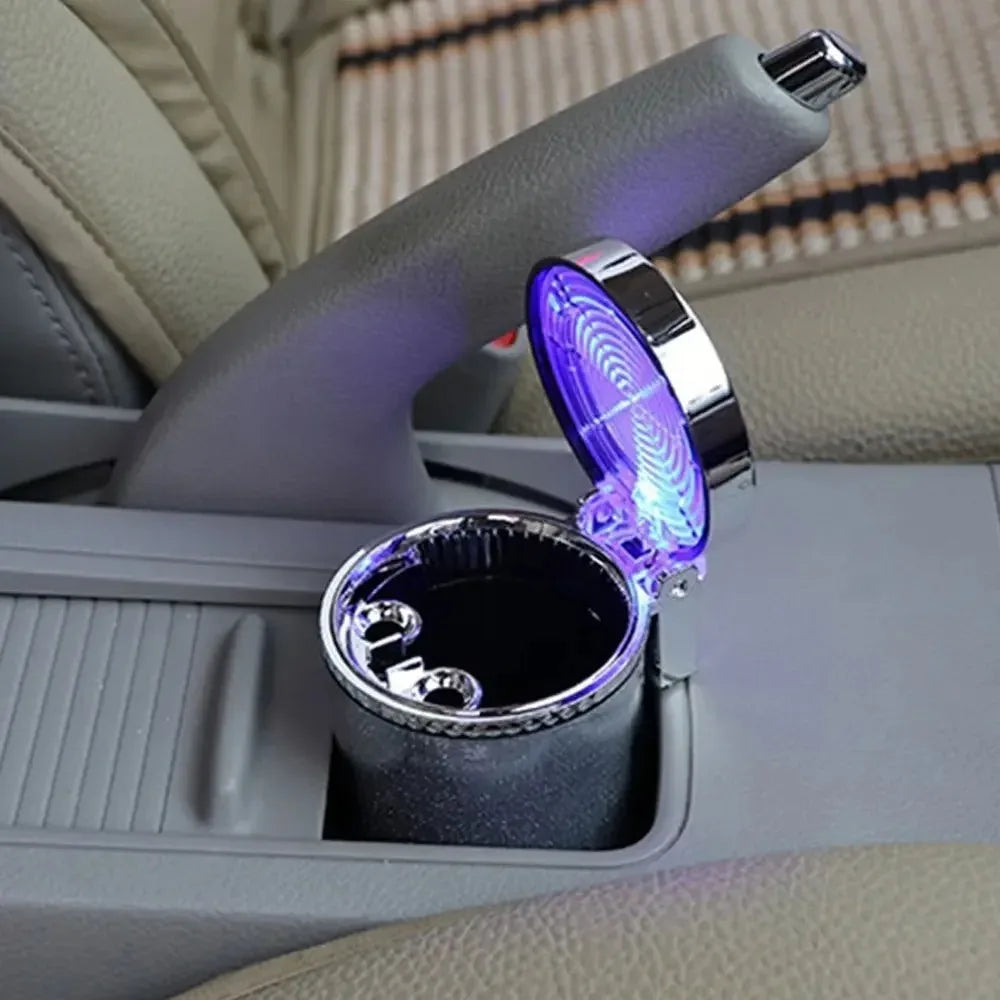 LED Glowsmith: Smokeless Car Ashtray Delight