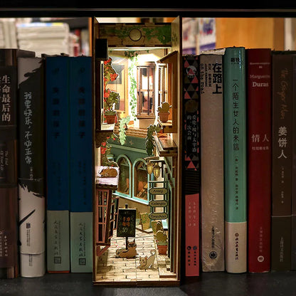 Book Nook Shelf Insert Bookend Dollhouse home decorations