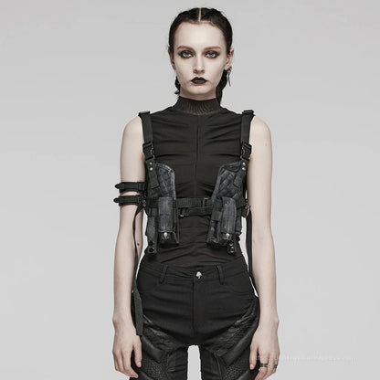 Edgy Detachable Punk Harness Mini Bags