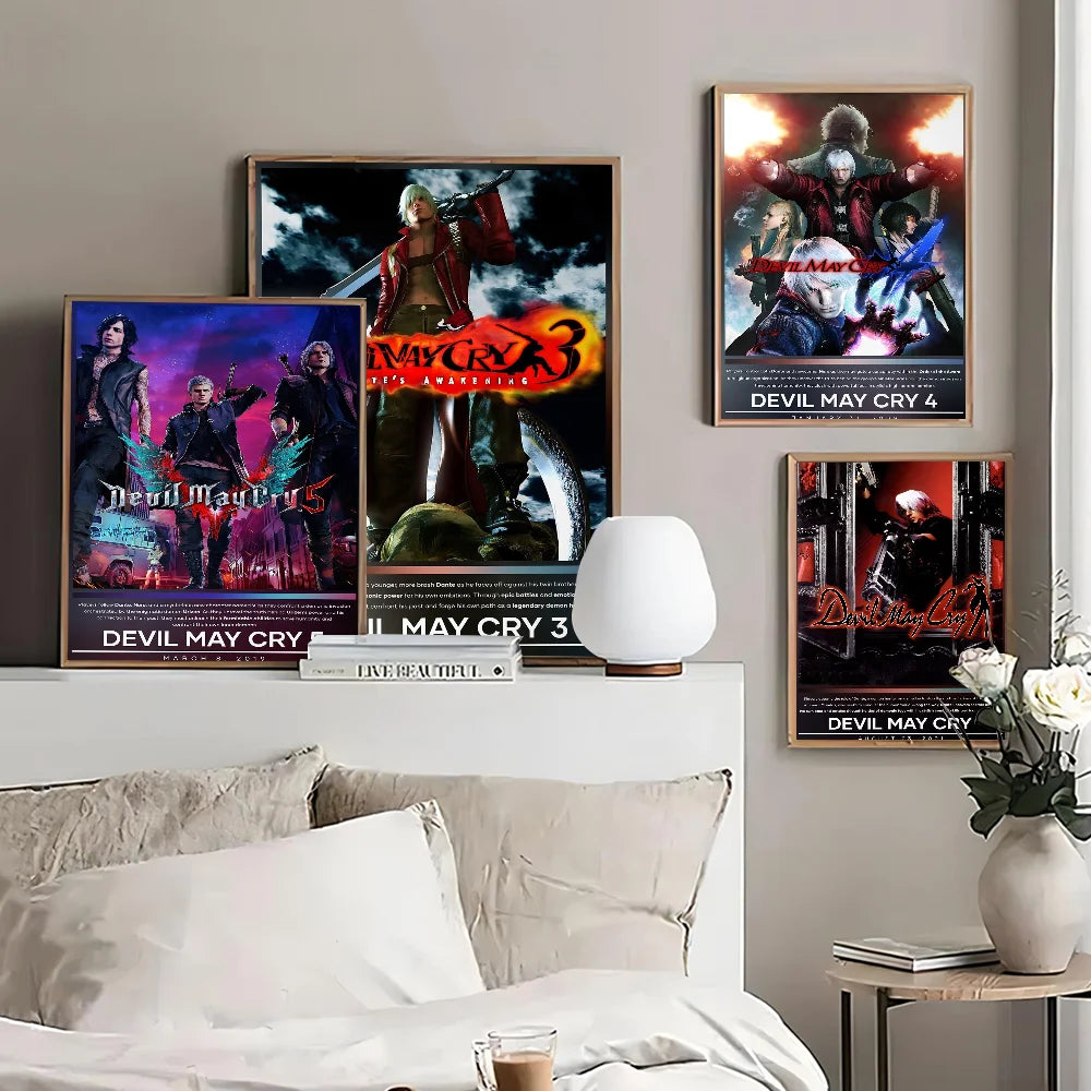 DevilS Cry Game Art - Adhesive Wall Poster