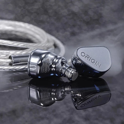 TANCHJIM ORIGIN DMT5 Dynamic Driver In-Ear Earphone IEM HiFi Music Earbuds Highly Pure Wire 0.78mm Wired Headset
