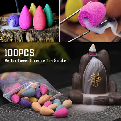 Mountain Cascade Backflow Incense Holder