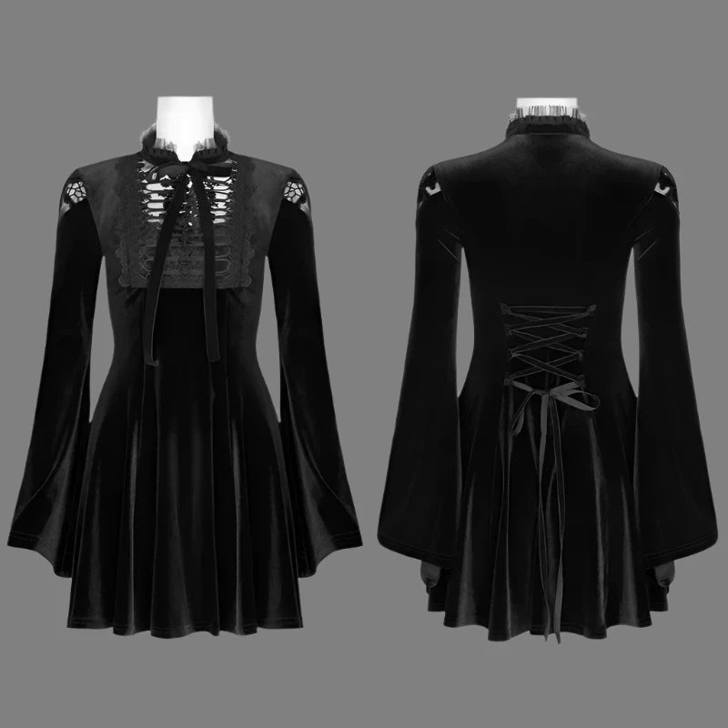 Gothic Velvet Elegance Dress